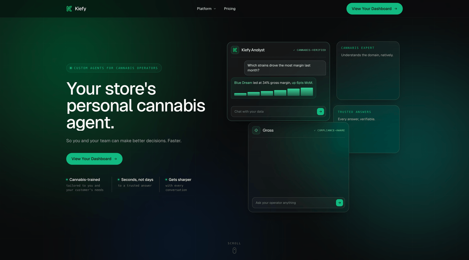 Kiefy — your store's personal cannabis agent